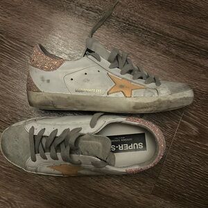 Glittery Golden Goose Shoes